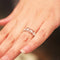14K Pink Gold See Through Plumeria Lei Ring 7mm - Hanalei Jeweler