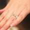 14K Gold Tri-color See Through Plumeria Lei Ring 7mm - Hanalei Jeweler