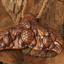 Koa Wood Whale Tail Necklace