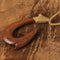 Plain Koa Wood Fish Hook Necklace