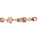 Sterling Silver Slipper Plumeria Bracelet Pink Gold Plated 8mm - Hanalei Jeweler