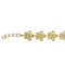 Sterling Silver 10mm Plumeria Bracelet Yellow Gold Plated - Hanalei Jeweler