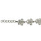 Rhodium 8mm Plumeria Bracelet Prong Setting CZ - Hanalei Jeweler