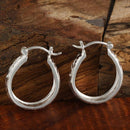 Oval Scroll Earrings (S)
