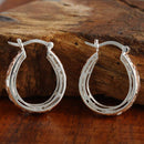 Round Scroll See Through Earrings (S)