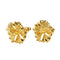 Sterling Silver 12mm Hibiscus Stud Earring Yellow Gold Plated - Hanalei Jeweler