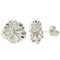Sterling Silver 15mm Hibiscus Stud Earring rhodium plated - Hanalei Jeweler