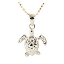 Yellow Gold Plated Sterling Silver Small Turtle Pendant - Hanalei Jeweler