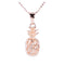 Pink Gold Plated Sterling Silver Pineapple Pendant (L) - Hanalei Jeweler