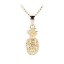 Yellow Gold Plated Sterling Silver Pineapple Pendant (M) - Hanalei Jeweler