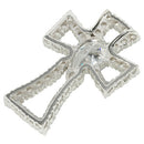 Sterling Silver CZ Cross Pendant 26 x 41mm - Hanalei Jeweler