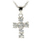 Sterling Silver CZ Cross Pendant  8 x 18mm - Hanalei Jeweler