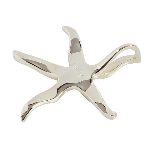 Yellow Gold Plated Sterling Starfish Pendant(M) - Hanalei Jeweler