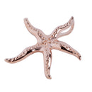 Pink Gold Plated Sterling Silver Starfish Pendant(M) - Hanalei Jeweler