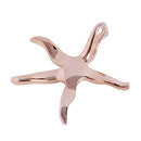 Pink Gold Plated Sterling Silver Starfish Pendant(M) - Hanalei Jeweler