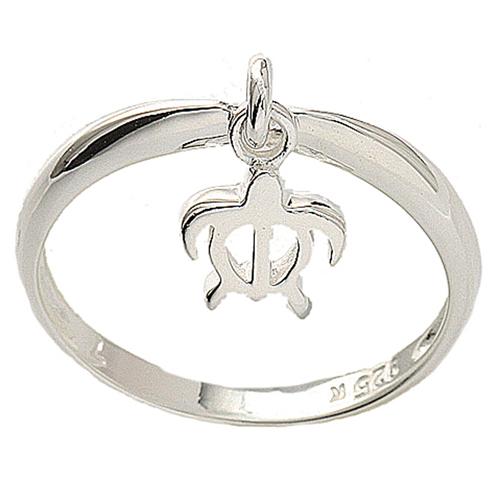 honu ring silver turtle ring