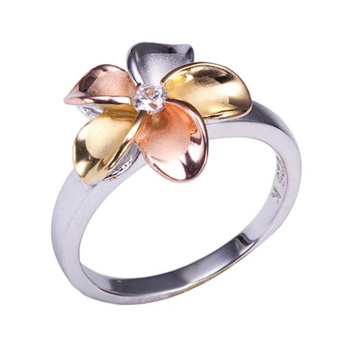 plumeria flower ring