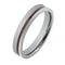 Tantalum with Koa Wood Inlaid Wedding Ring Flat 4mm