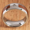 8mm Natural Hawaiian Koa Wood Inlaid Tungsten with CZ Oval Wedding Ring - Hanalei Jeweler