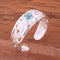Hawaiian Scroll See Through with Blue Round CZ Toe Ring - Hanalei Jeweler