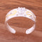 Hawaiian Scroll See Through Two Tone Yellow Gold Plated with Clear Round CZ Toe Ring - Hanalei Jeweler