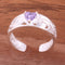 Hawaiian Scroll See Through with Purple Heart CZ Toe Ring - Hanalei Jeweler