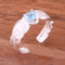 Hawaiian Scroll with Blue Heart CZ Cut Out Edge Toe Ring - Hanalei Jeweler