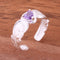Hawaiian Scroll with Purple Heart CZ Cut Out Edge Toe Ring - Hanalei Jeweler
