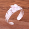Hawaiian Scroll See Through 8mm Plumeria with Pink CZ Toe Ring - Hanalei Jeweler