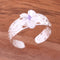 Hawaiian Scroll See Through 8mm Plumeria with Purple CZ Toe Ring - Hanalei Jeweler