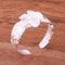 Hawaiian Scroll 8mm Plumeria with Clear CZ Cut Out Edge Toe Ring - Hanalei Jeweler