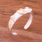 Hawaiian Scroll Yellow Gold Plated 6mm Plumeria and Heart Toe Ring - Hanalei Jeweler