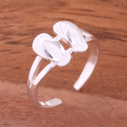 Hawaiian Double Slipper Toe Ring - Hanalei Jeweler