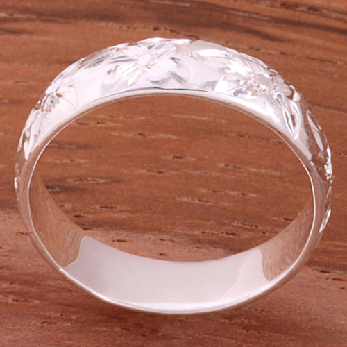 4mm Plumeria Smooth Edge Toe Ring - Hanalei Jeweler