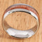 8mm Natural Hawaiian Koa Wood Inlaid Tungsten Oval Wedding Ring - Hanalei Jeweler
