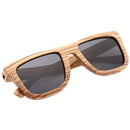 Classic Style Zebrawood Sunglasses  Rectangle Frame Flat - Hanalei Jeweler